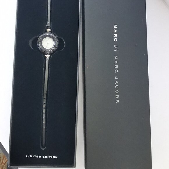 Marc by Marc Jacobs Limited Edition Black Crystal Watch - New & Boxed - Picture 2 of 15